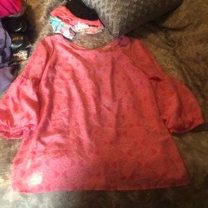 Lily Pulitzer coral top